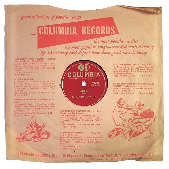 Toni Arden 78 RPM - I Forgot More Than You'll Ever Know / Anymore - Columbia E+ - Picture 2 of 2